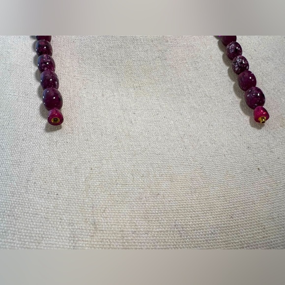 Purple Round Bead Necklace - Picture 2 of 3